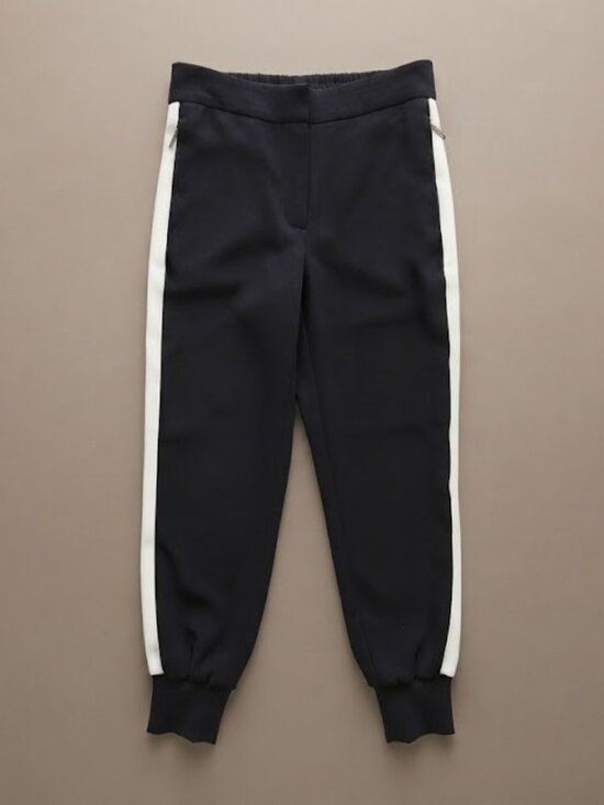 Le Lis Pants - ✨️ Black Joggers with White & Gray Side Stripe
